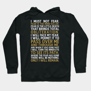 Litany against fear Hoodie